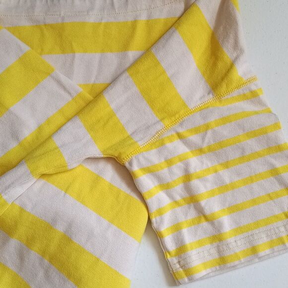 GAP Yellow and White Cotton Striped Short Sleeve Tee - Picture 6 of 6